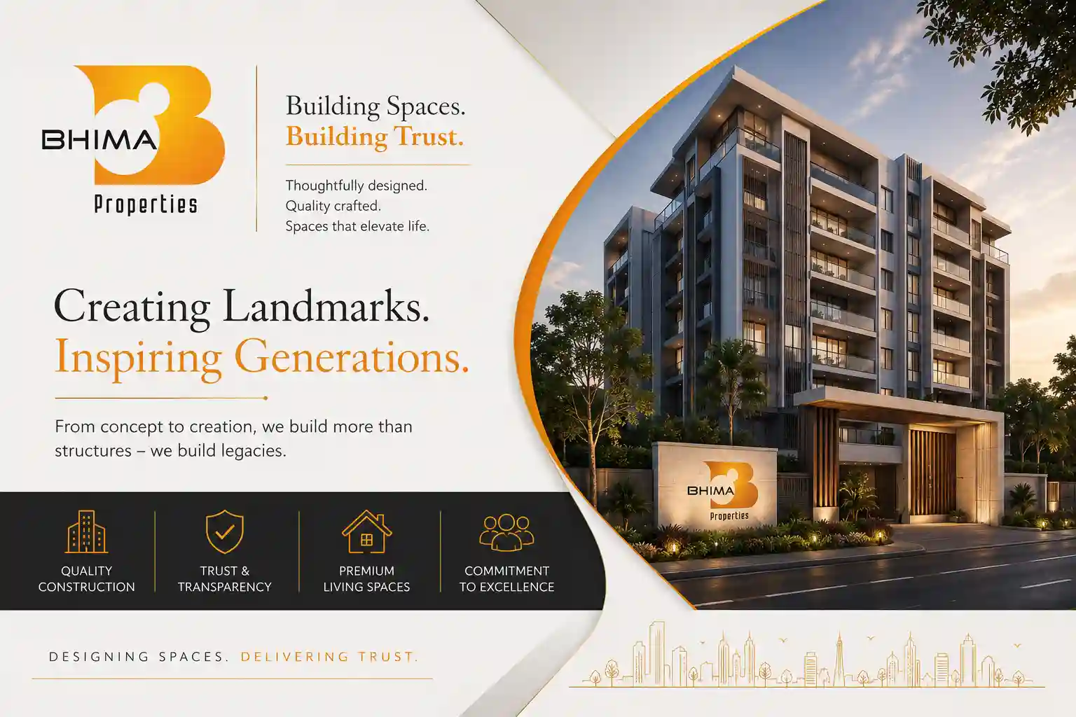 Bhima Properties Official Logo – trusted real estate developer in Mysore