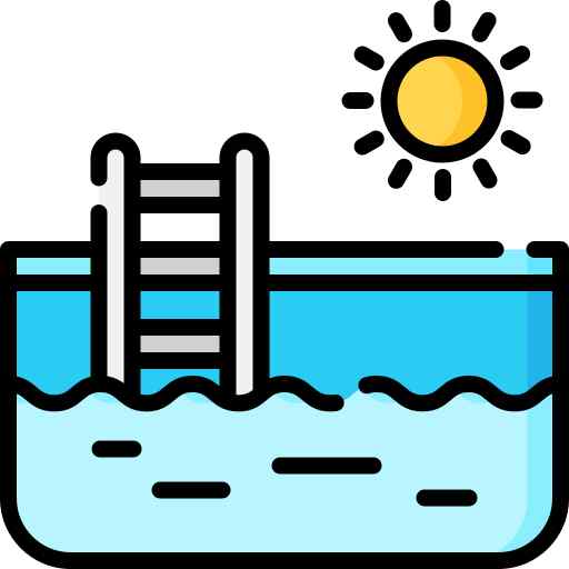 Swimming pool and recreational area for residents